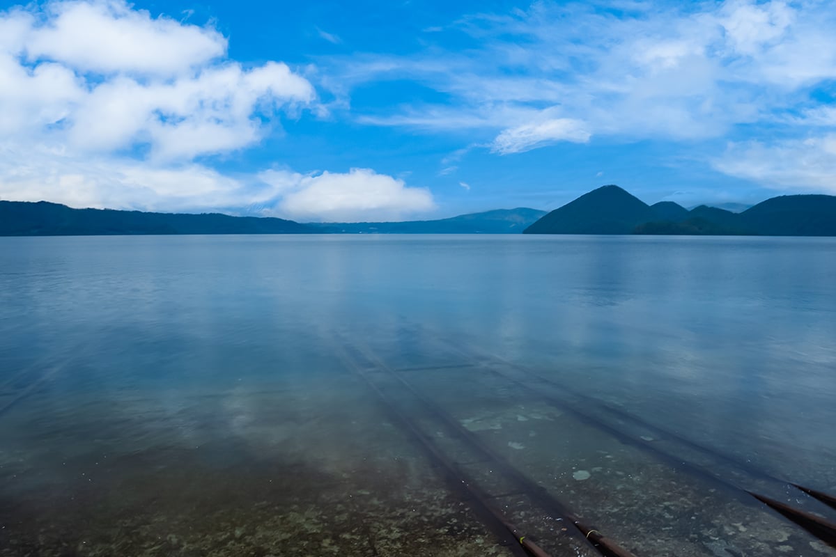 【洞爺湖町】洞爺湖の水中線路