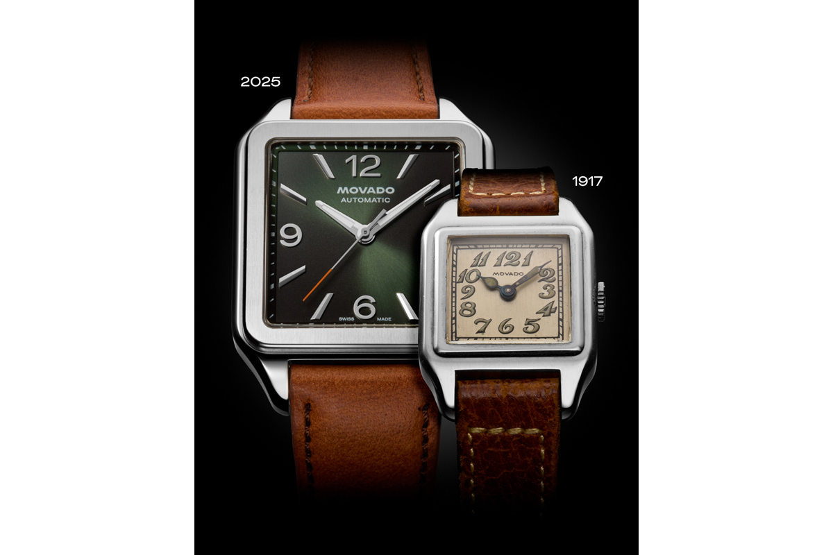 1917年に発表されたブランド初のスクエアモデルを、現代的に再構築した新作「THE HERITAGE 1917」シリーズ