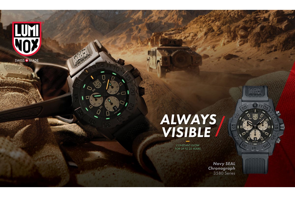 ルミノックスの伝統を受け継いだ、「Navy SEAL Chronograph 3580 シリーズ」の最新作「Navy SEAL 3587」