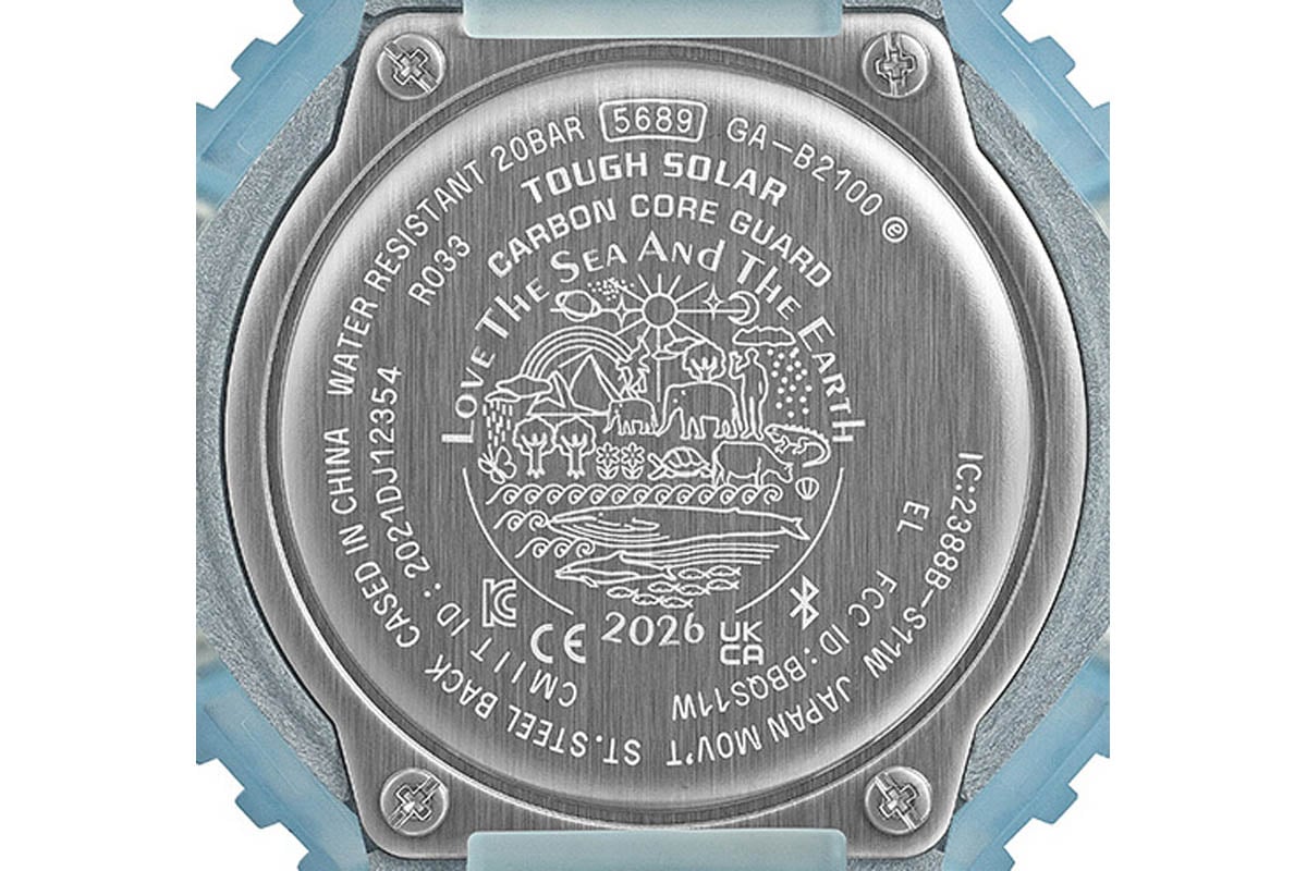 ケースバックにあしらわれた“ICERC Japan”のシンボルマーク