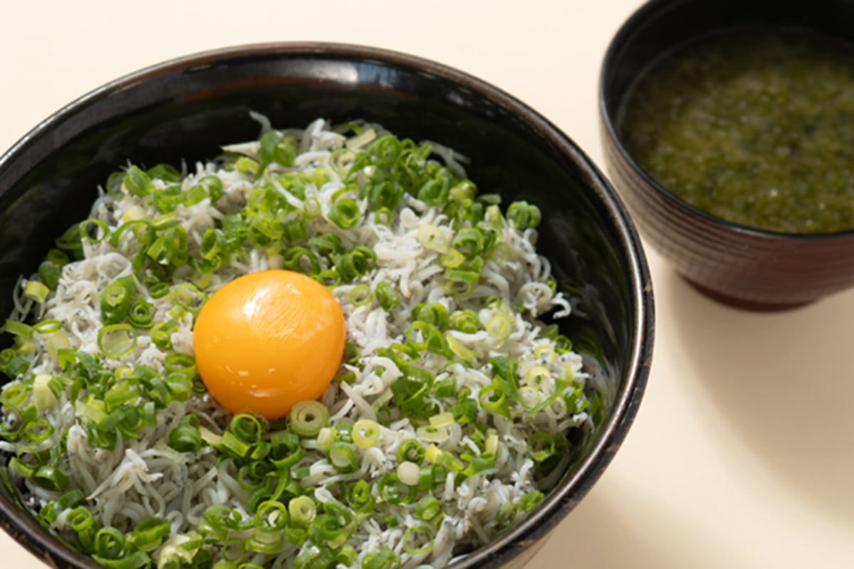 大津港のしらす丼