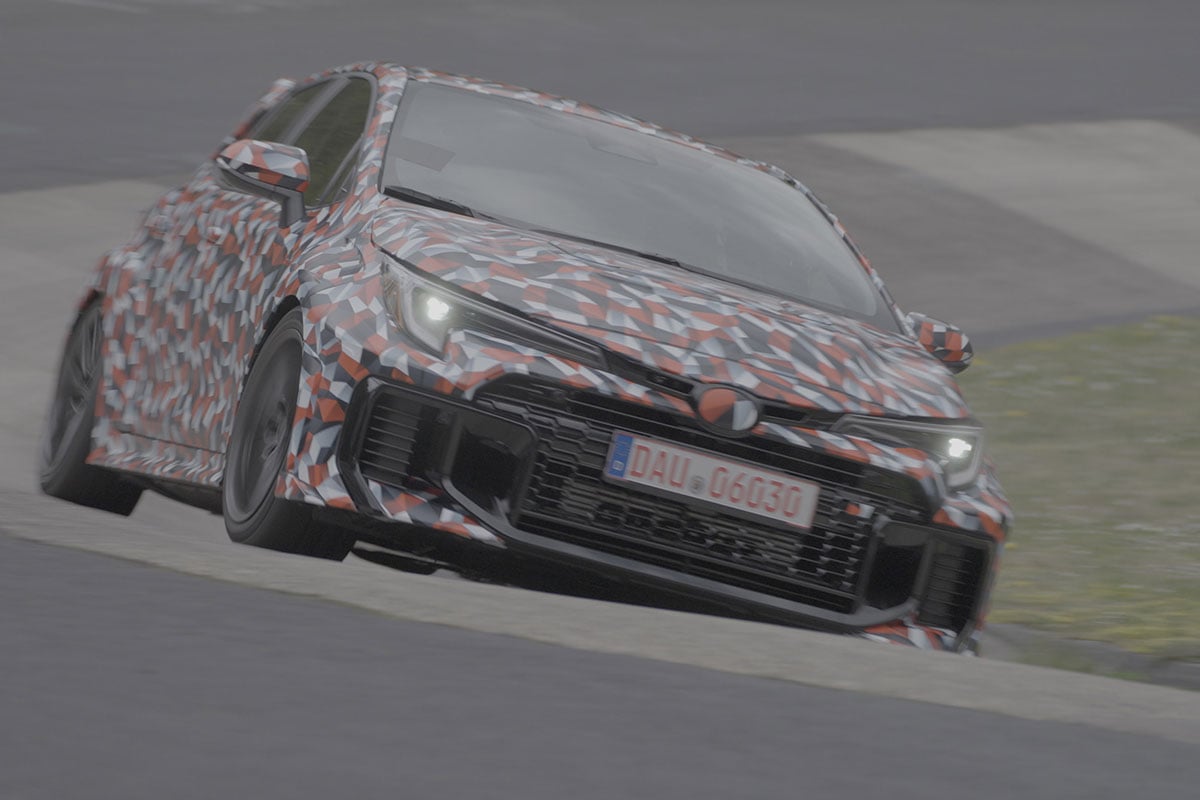 ニュルでのテストの模様