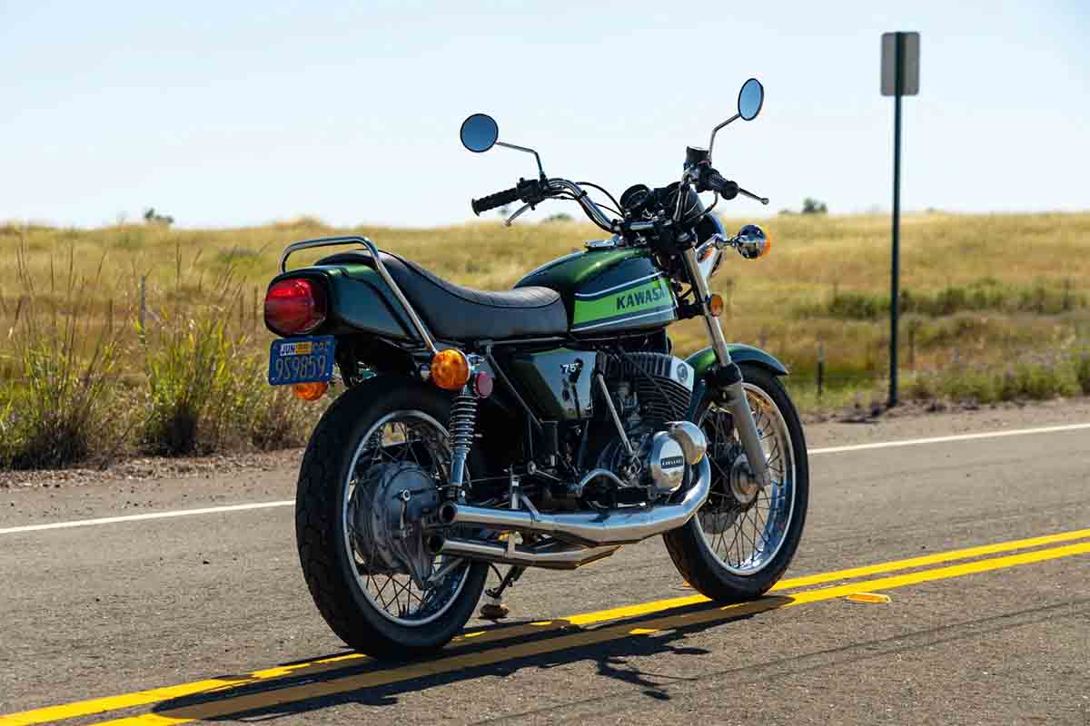 米国オンラインオークションに登場した1974年式カワサキ「H2 マッハIV」
