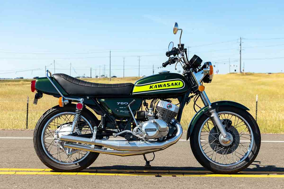 米国オンラインオークションに登場した1974年式カワサキ「H2 マッハIV」