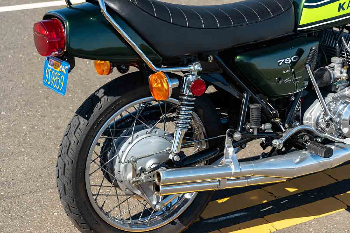 米国オンラインオークションに登場した1974年式カワサキ「H2 マッハIV」
