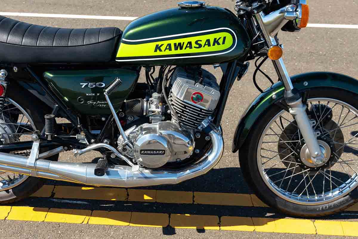 米国オンラインオークションに登場した1974年式カワサキ「H2 マッハIV」