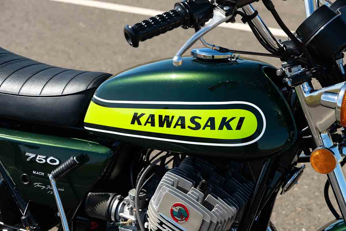 米国オンラインオークションに登場した1974年式カワサキ「H2 マッハIV」