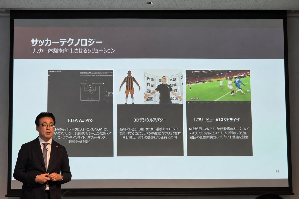 FIFA AI Pro、3Dデジタルアバター、レフリービューなど、観戦体験を進化させる最新のサッカーテクノロジーを紹介。AIは単なる効率化ツールではなく、判定支援や試合分析、没入感の向上など、サッカーの熱狂そのものを支える存在になろうとしている
