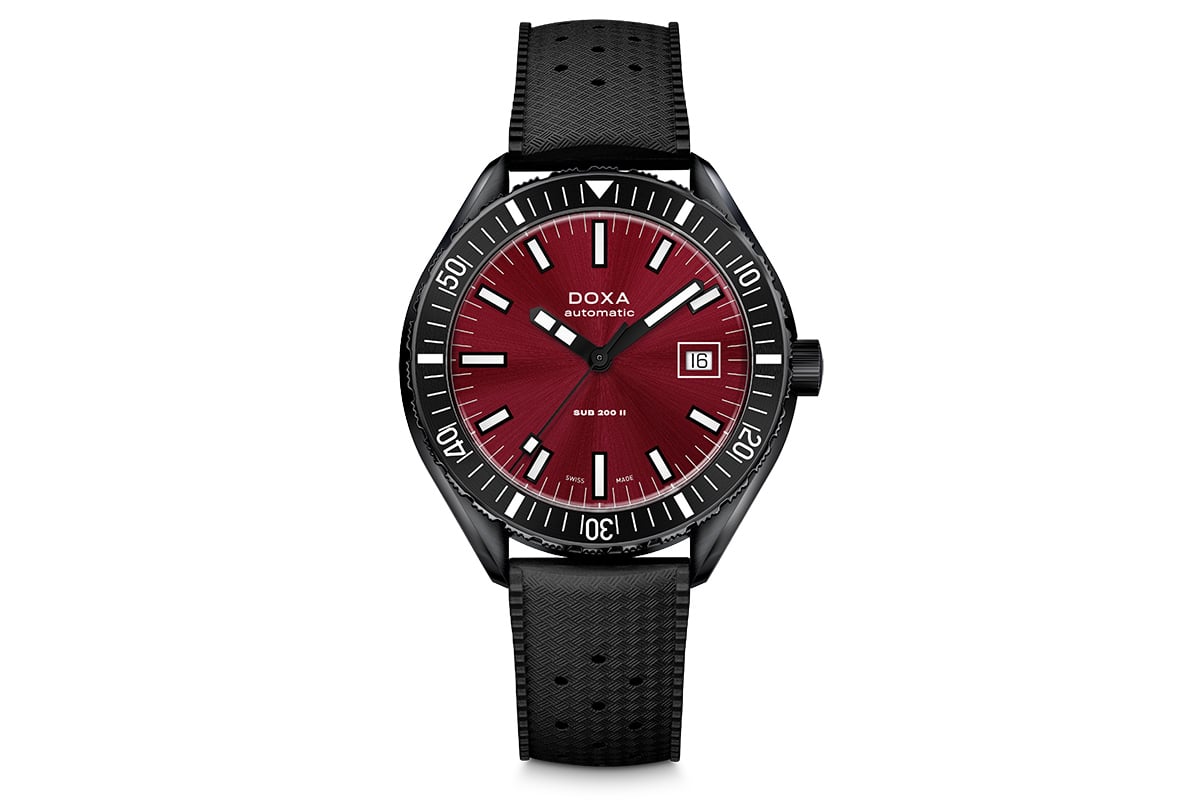 「DOXA SUB 200 II」Redcoral ラバーストラップ（品番：SKU: 795.70.161.20、33万3300円 消費税込）