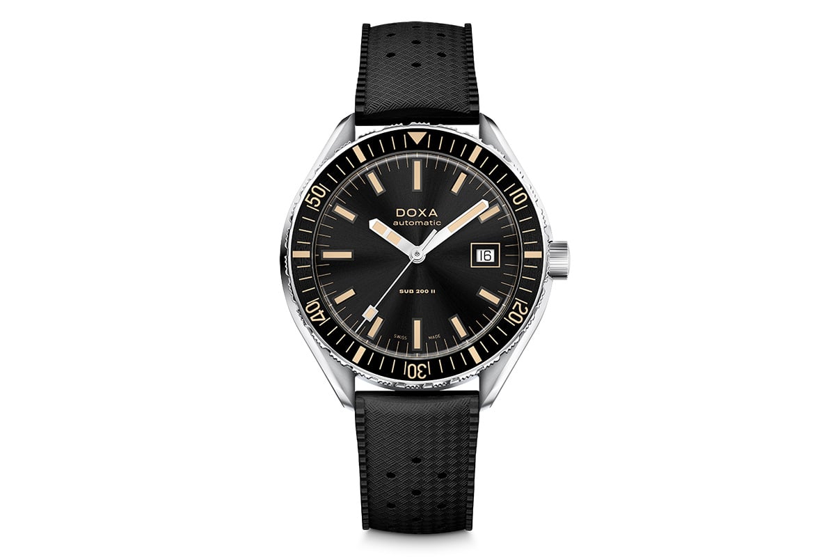 「DOXA SUB 200 II」Charkhunter  ラバーストラップ（品番：SKU: 795.10.101.20、31万1300円 消費税込）