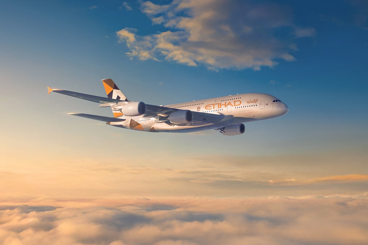 エティハド航空の代表的航空機「エアバスA380型機」