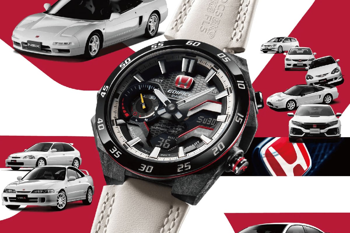 「TYPE R」とコラボした「Honda TYPE R Edition EDIFICE WINDFLOW　ECB-2200HTR-1AJR」※生産終了