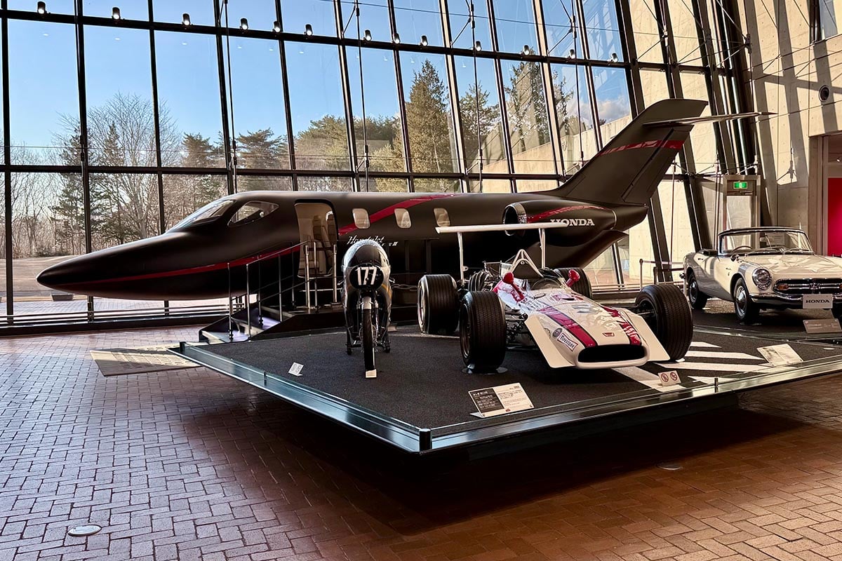 ホンダ コレクションホール（モビリティパークもてぎ内） 歴代のF１マシンはもちろん、ホンダという企業の歩みのすべてを知ることができる、世界でも有数の企業博物館。