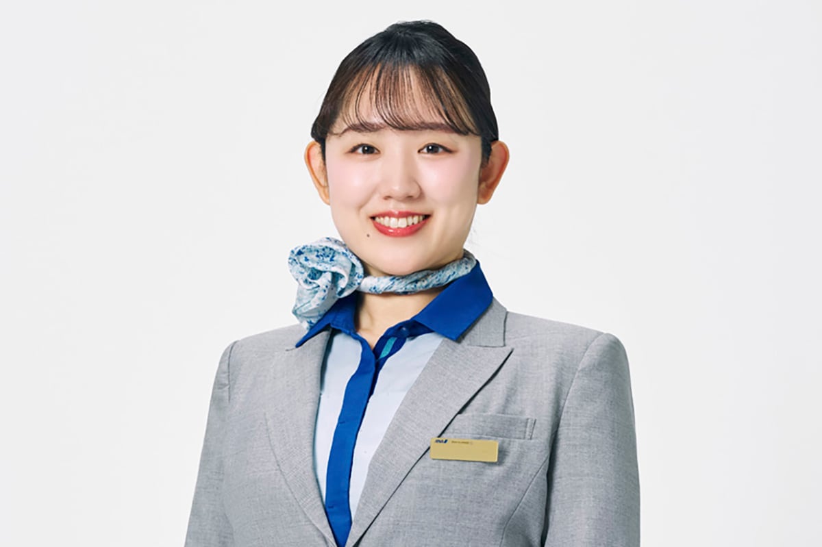 今回、お話を聞かせていただいたCAの青木さん。趣味はヨーロッパひとり旅とのこと