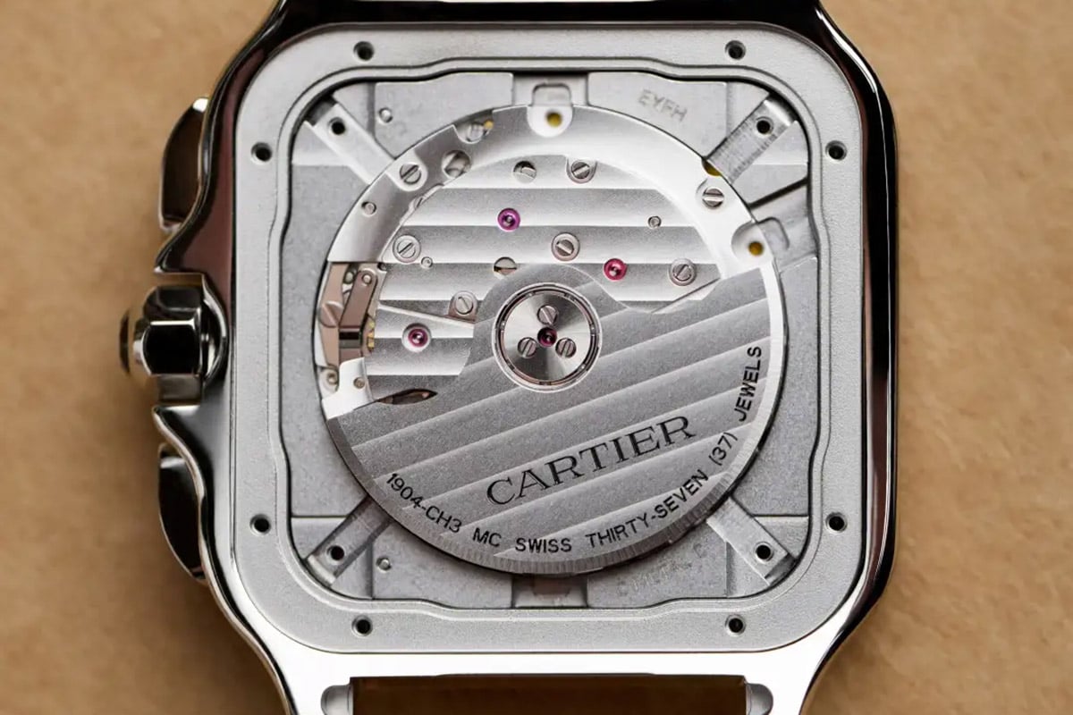 搭載されるキャリバー 1904-CH MC。パワーリザーブは47時間。© CARTIER © Emmanuel Lafay
