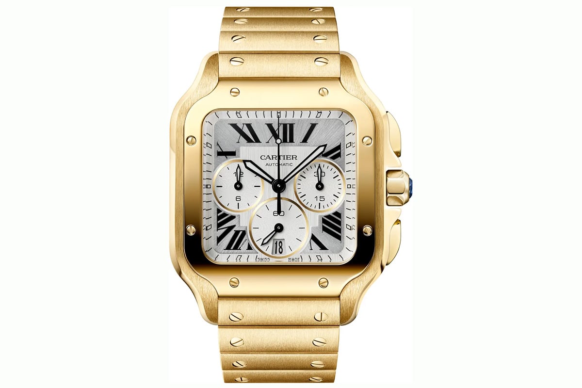 イエローゴールドで輝くゴールドモデル（1214万4000円 消費税込）。Antoine Pividori © Cartier