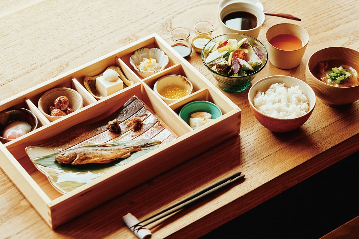 ©︎Daisuke Takashige　奥多摩の自然をちりばめた朝食