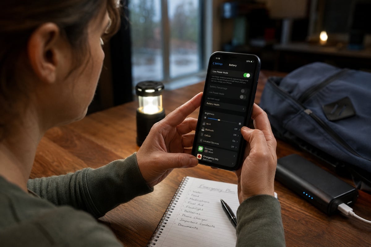 スマートフォンの省電力モードや低電力モードを使用し、不要な通知やアプリを停止することを推奨している(※画像は生成AIによるイメージです)