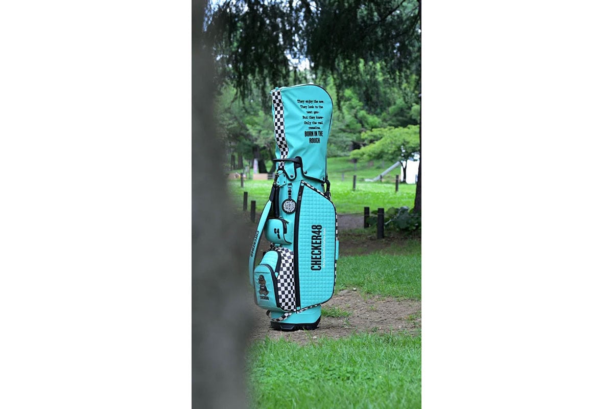 CHECKER48「NEW POODIE CADDIE BAG（ターコイズ）」