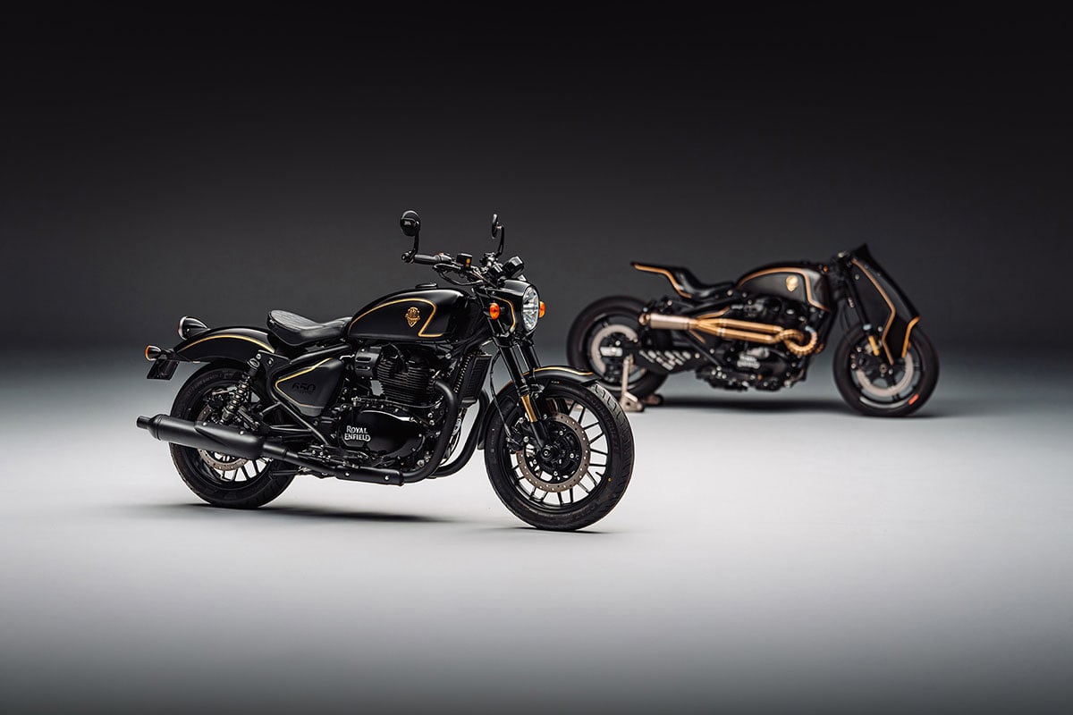 ロイヤルエンフィールド「ショットガン650×ラフ・クラフツ・エディション」と「キャリバー・ロイヤル」