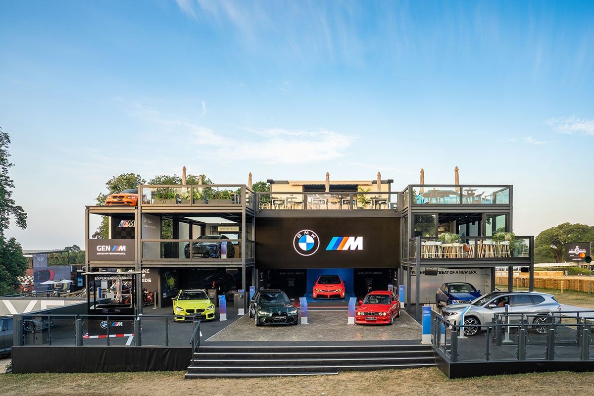 「グッドウッド・フェスティバル・オブ・スピード2026」のBMWブース
