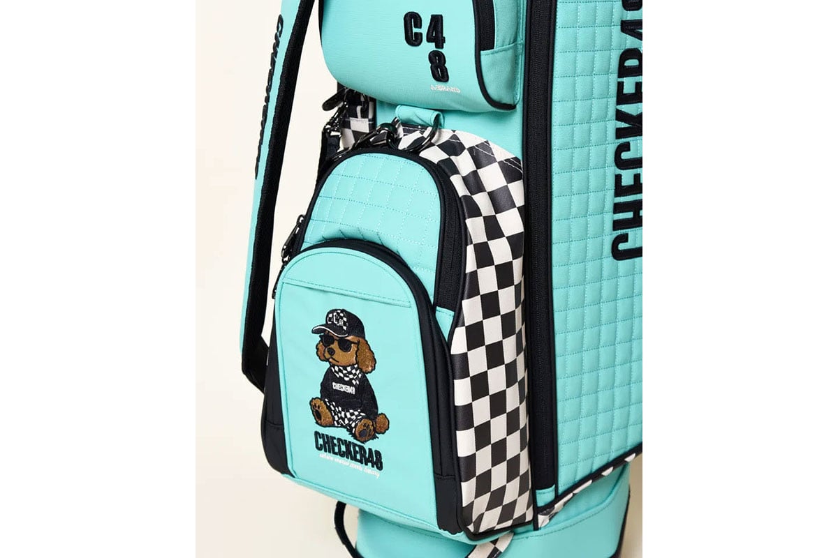 CHECKER48「NEW POODIE CADDIE BAG（ターコイズ）」