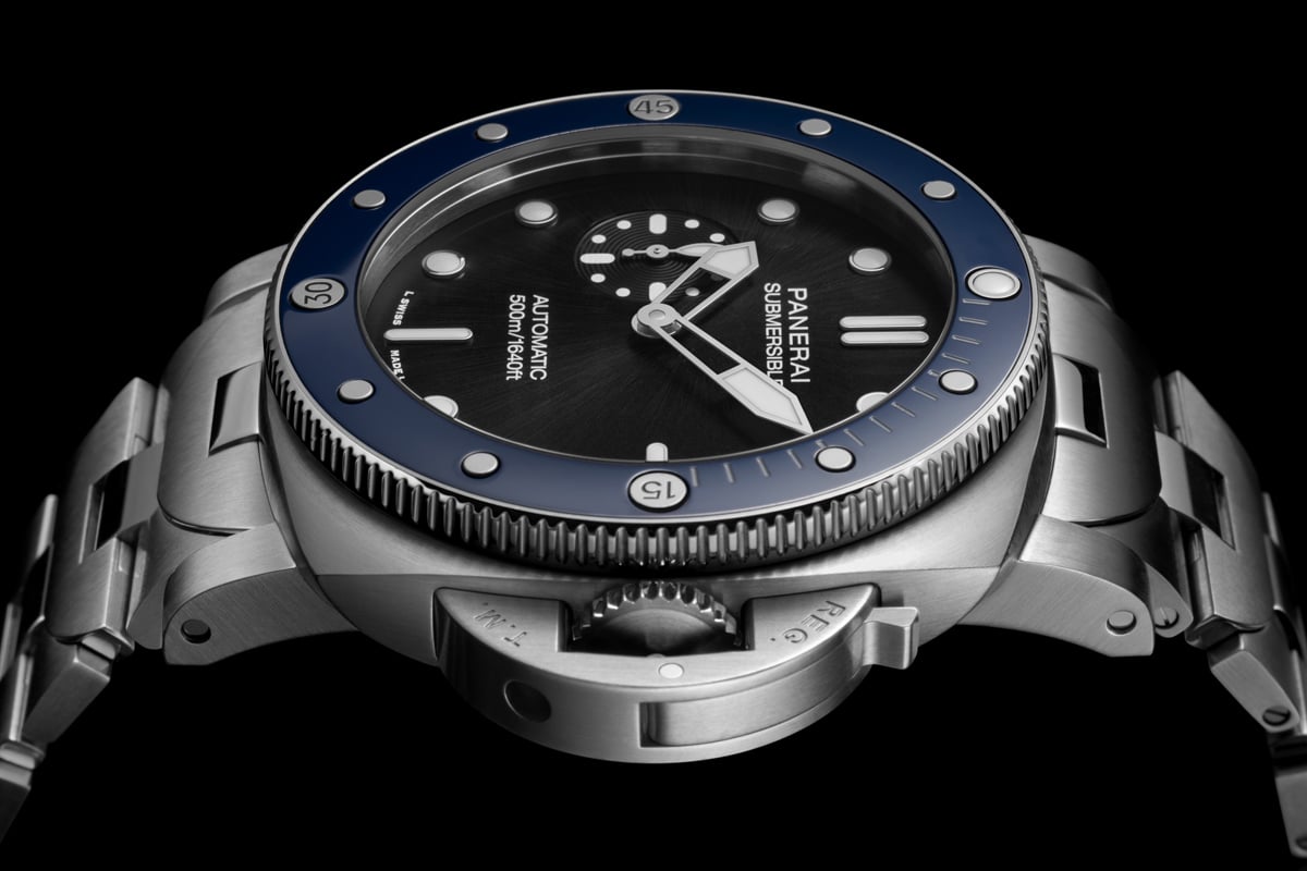 パネライの象徴とも言えるリュウズプロテクター
