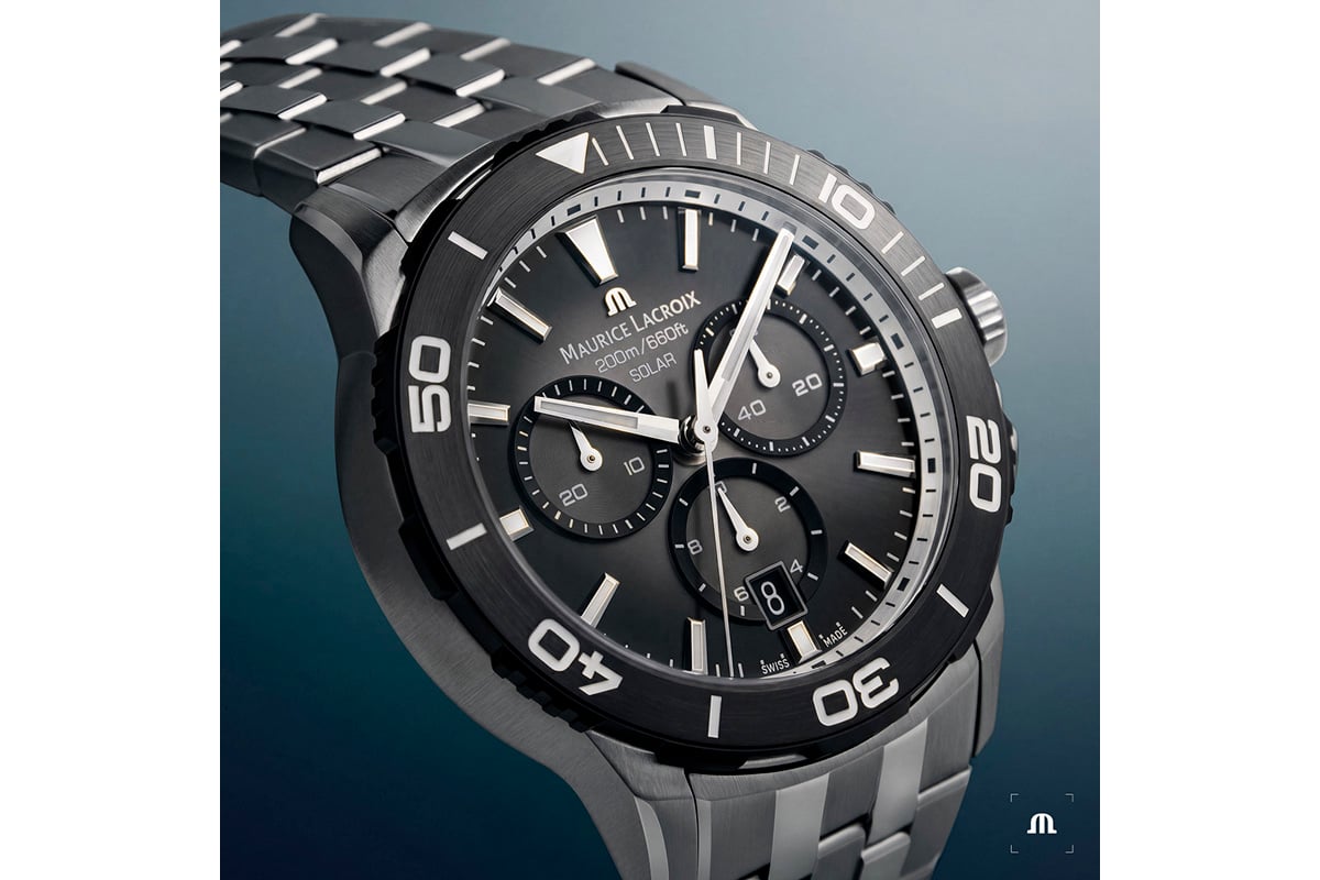 クロノグラフモデルの「PONTOS S SOLAR CHRONOGRAPH」は「Ronda 2040.D」を採用