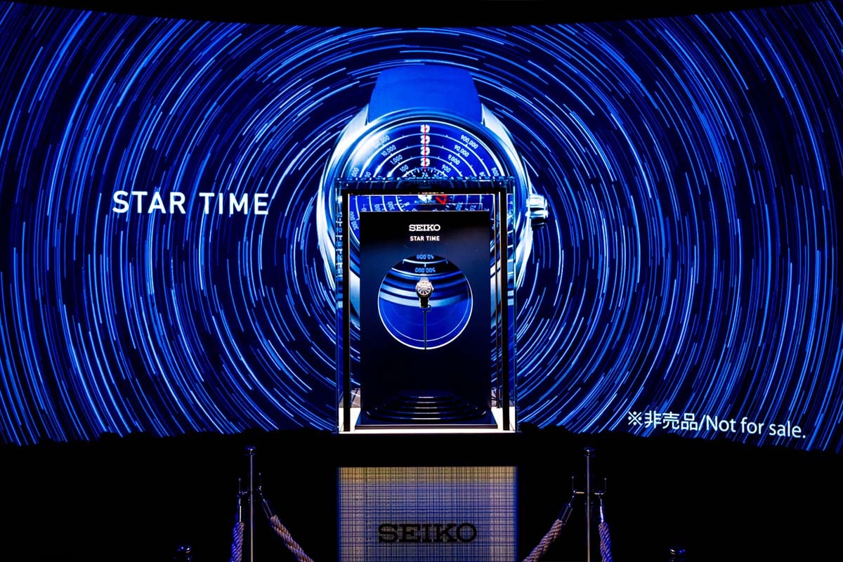 2026年7月3日、「SHO-ism Seiko │Shohei Ohtani 10 Years Journey」の会場で展示された「Seiko Star Time」