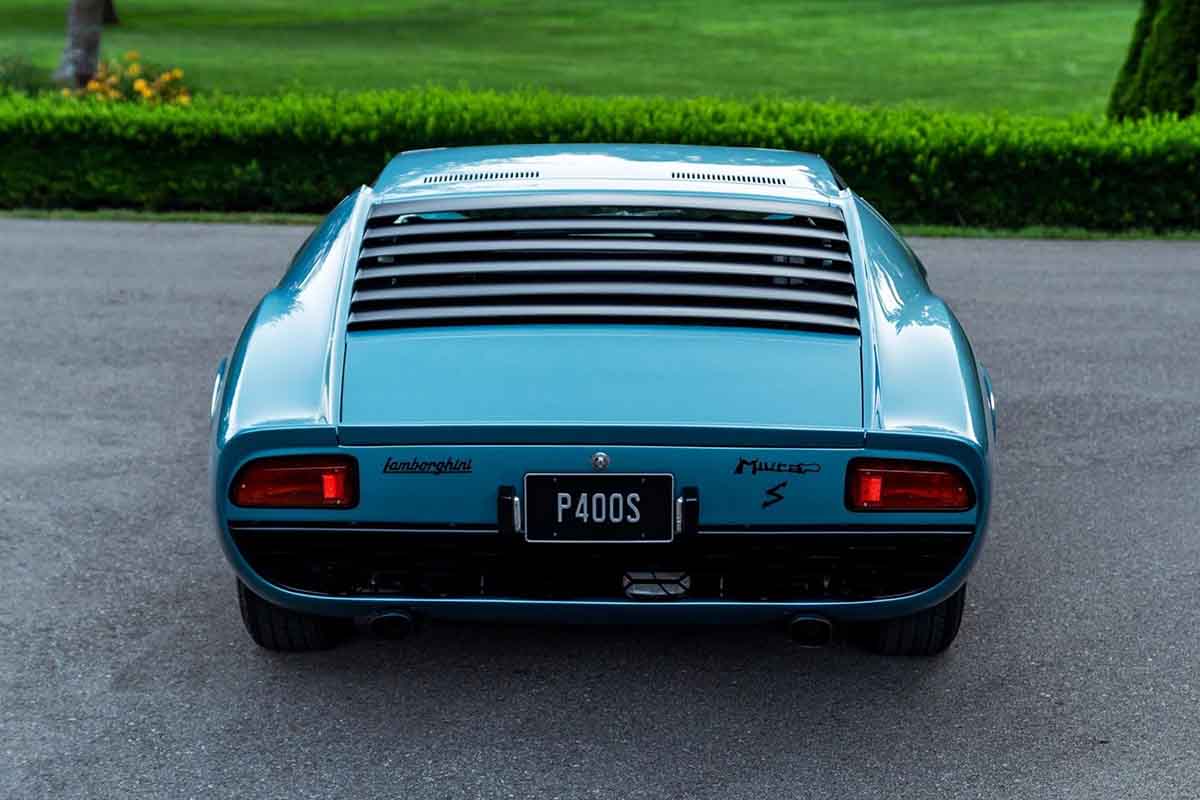 オークションに出品予定の1968年式ランボルギーニ「ミウラ P400S」(c)2026 BROAD ARROW Auctions