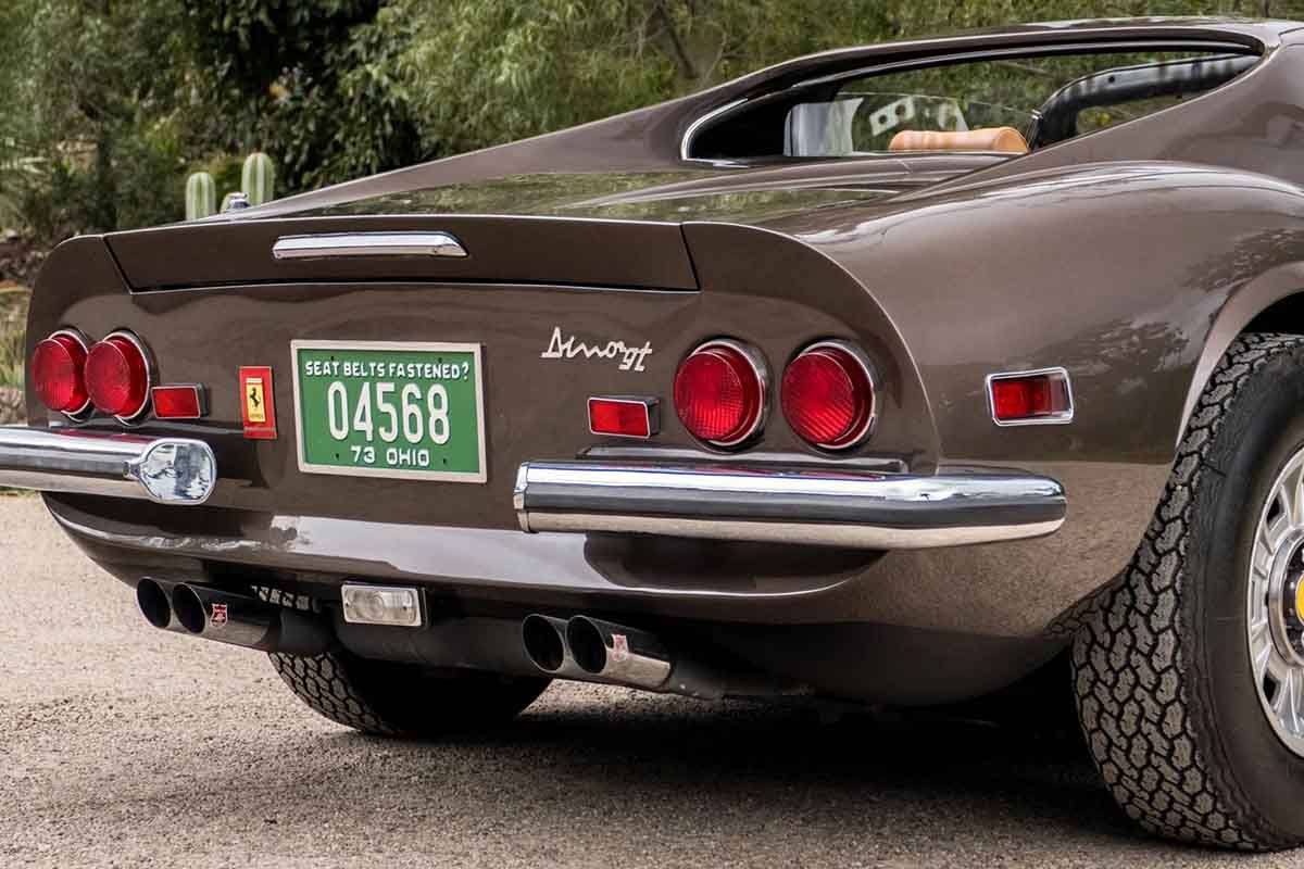オークションに出品予定の1973年式「ディーノ246GTS」(c)2026 BROAD ARROW Auctions