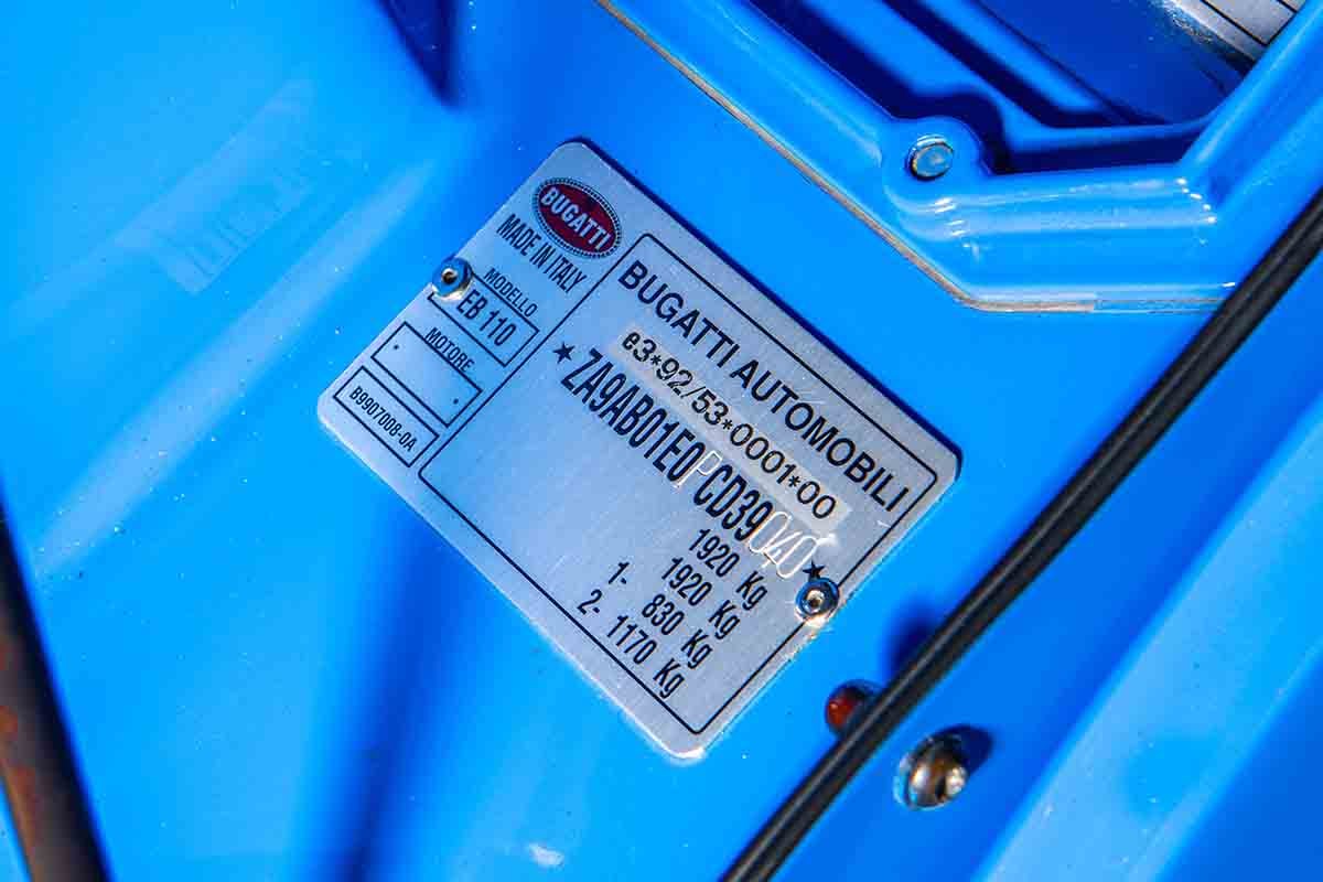 オークションに登場予定の1993年式ブガッティ「EB110GT」Jorge Guasso(c)2026 Courtesy of RM Sotheby's