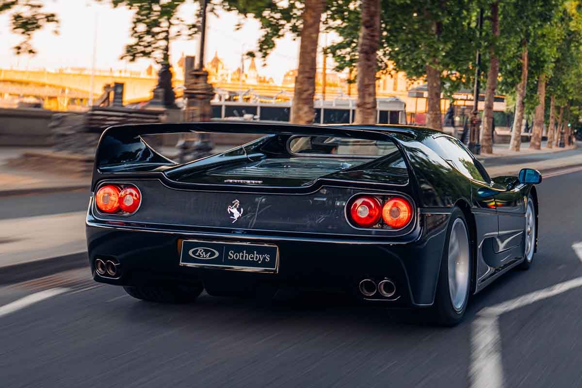 オークションに出品予定の1996年式フェラーリ「F50」Alex Penfold(c)2026 Courtesy of RM Sotheby's