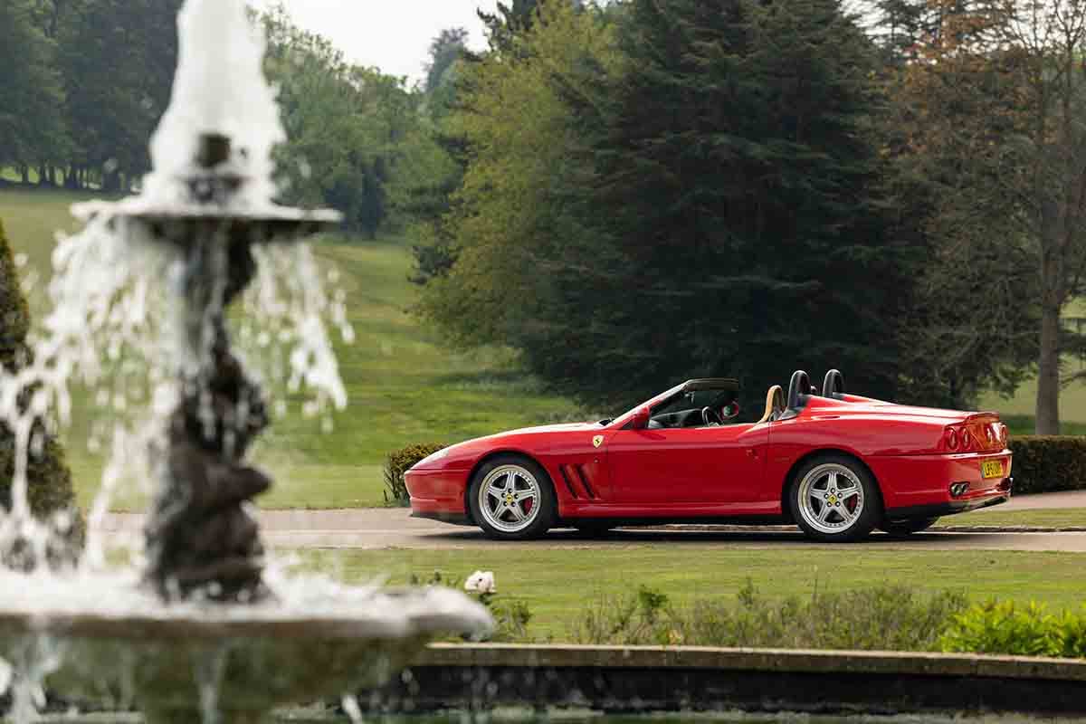 オークションに出品予定の2002年式「フェラーリ 550バルケッタ ピニンファリーナ」Tom Gidden(c)2026 Courtesy of RM Sotheby's