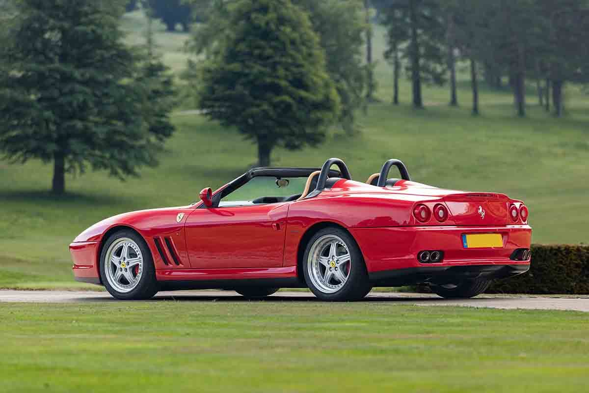 オークションに出品予定の2002年式「フェラーリ 550バルケッタ ピニンファリーナ」Tom Gidden(c)2026 Courtesy of RM Sotheby's