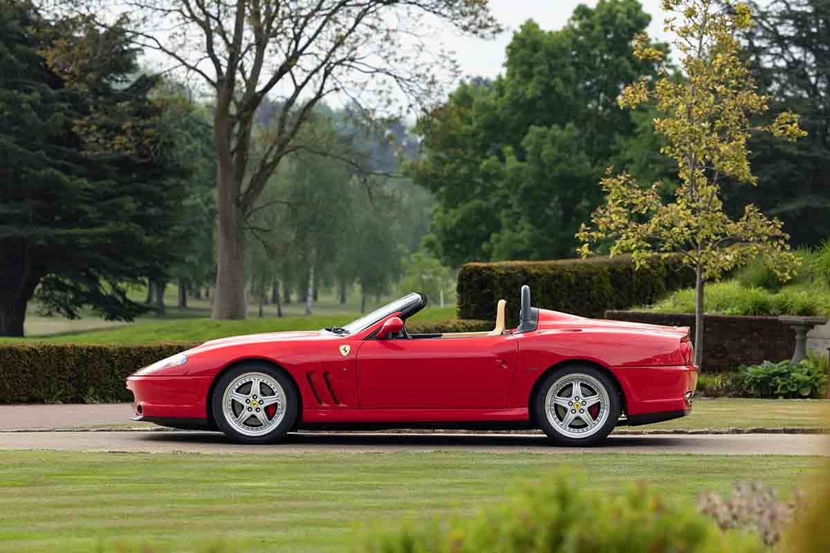 オークションに出品予定の2002年式「フェラーリ 550バルケッタ ピニンファリーナ」Tom Gidden(c)2026 Courtesy of RM Sotheby's