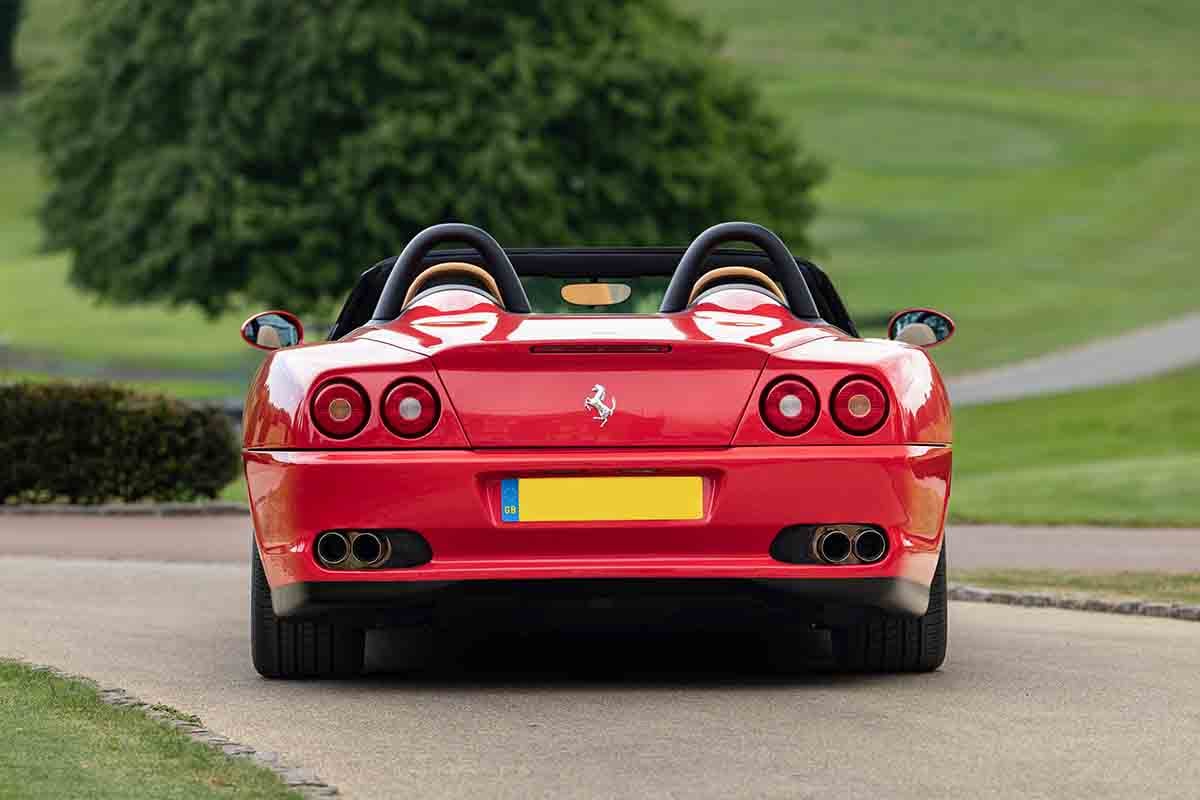 オークションに出品予定の2002年式「フェラーリ 550バルケッタ ピニンファリーナ」Tom Gidden(c)2026 Courtesy of RM Sotheby's