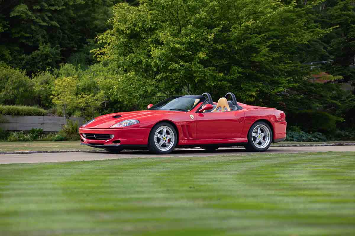 オークションに出品予定の2002年式「フェラーリ 550バルケッタ ピニンファリーナ」Tom Gidden(c)2026 Courtesy of RM Sotheby's