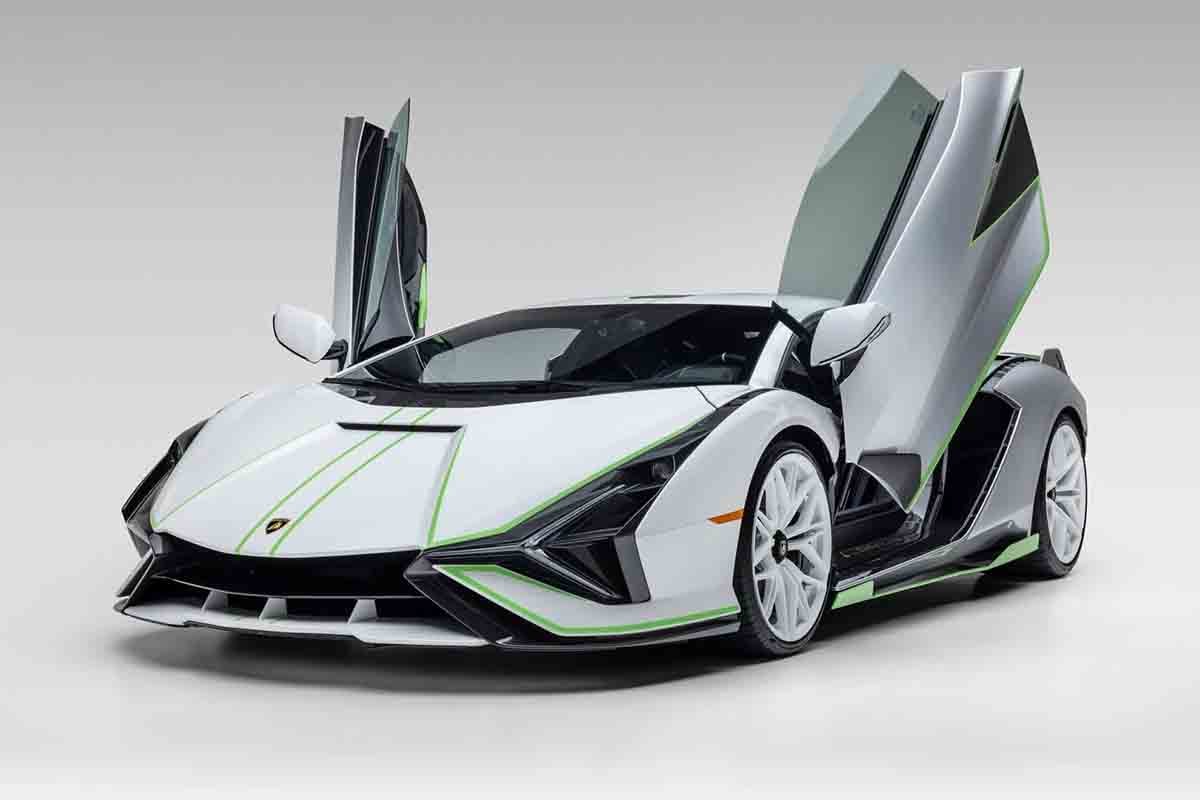 オークションに出品予定の2020年式ランボルギーニ「シアン FKP 37」(c)2026 BROAD ARROW Auctions