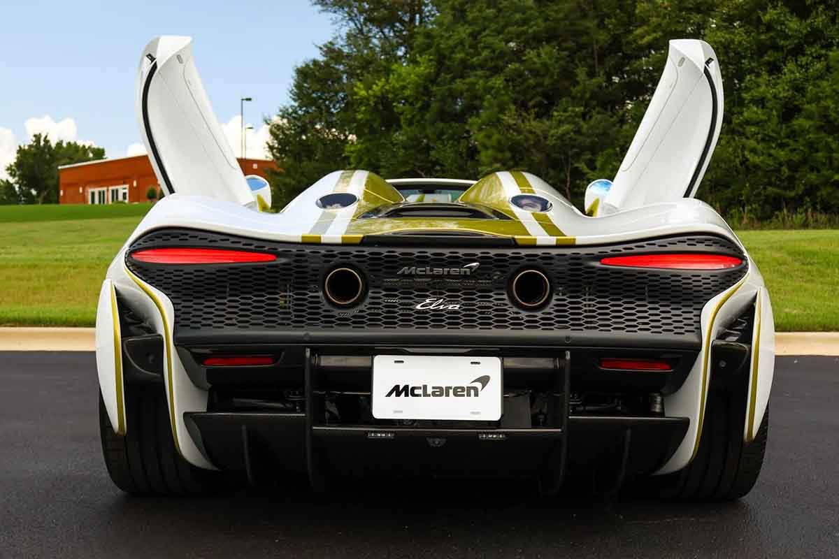 オークションに出品される予定の2021年式マクラーレン「エルバ」(c)2026 BROAD ARROW Auctions