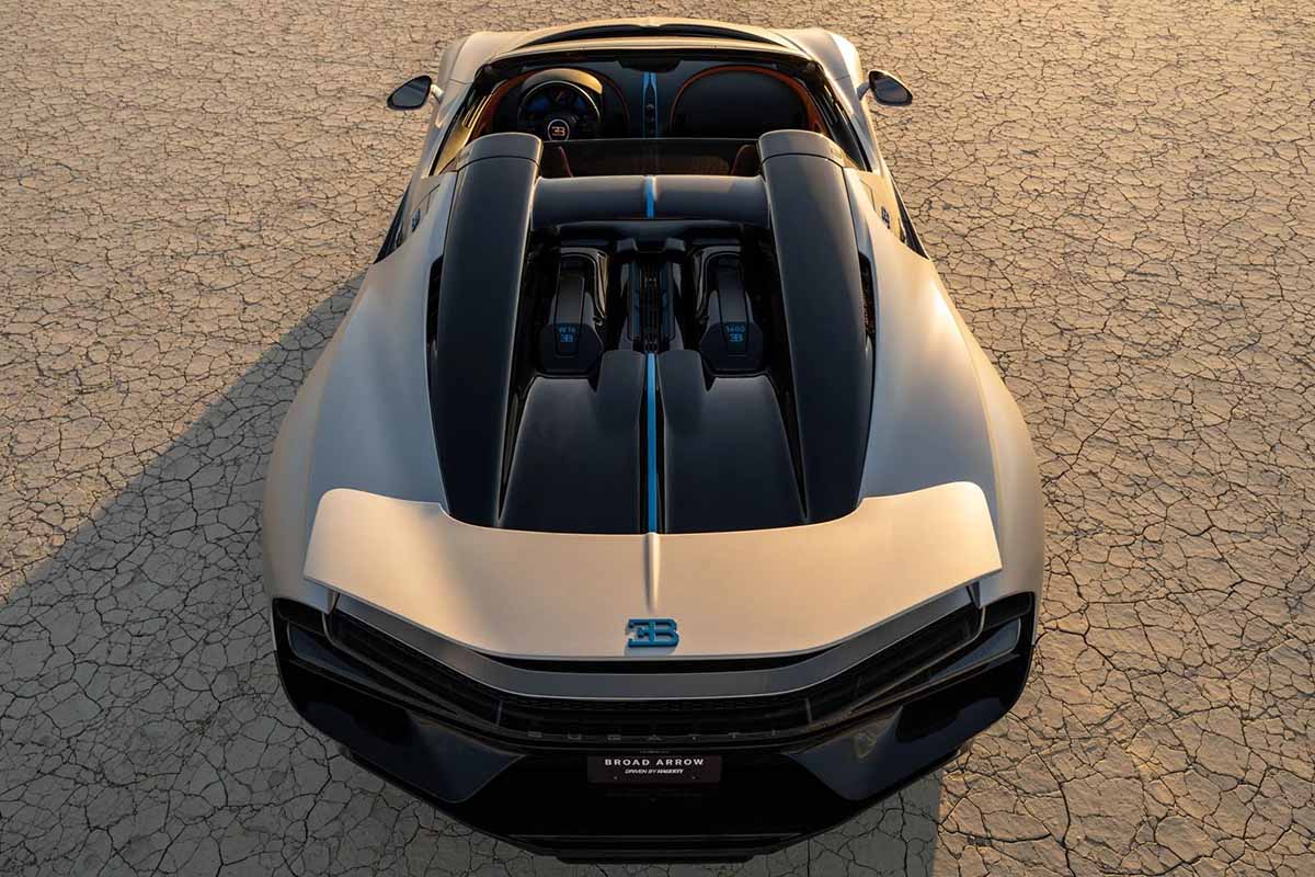 オークションに出品予定の2025年式ブガッティ「W16ミストラル」(c)2026 BROAD ARROW Auctions