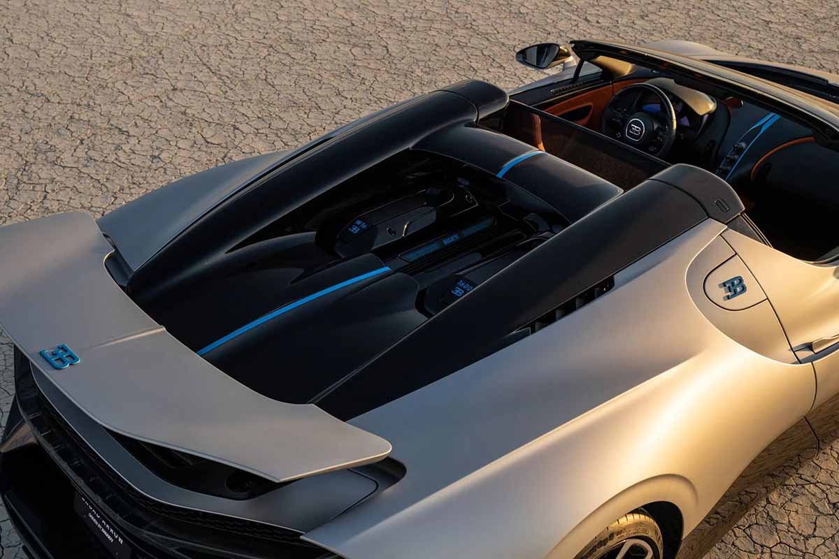 オークションに出品予定の2025年式ブガッティ「W16ミストラル」(c)2026 BROAD ARROW Auctions