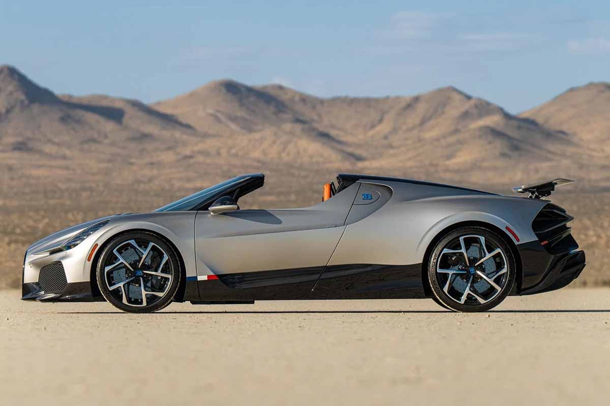 オークションに出品予定の2025年式ブガッティ「W16ミストラル」(c)2026 BROAD ARROW Auctions