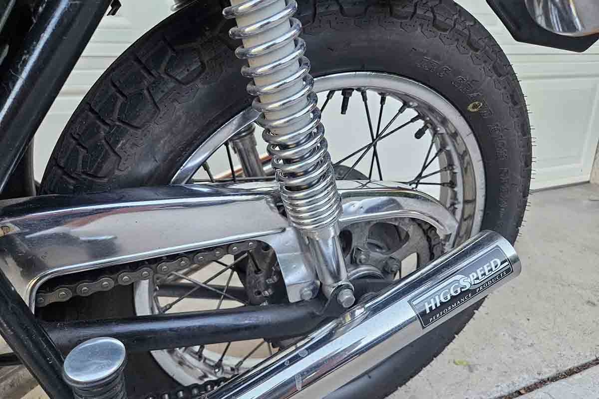 米国オークションに出品され落札された1974年式カワサキ「H1マッハIII」