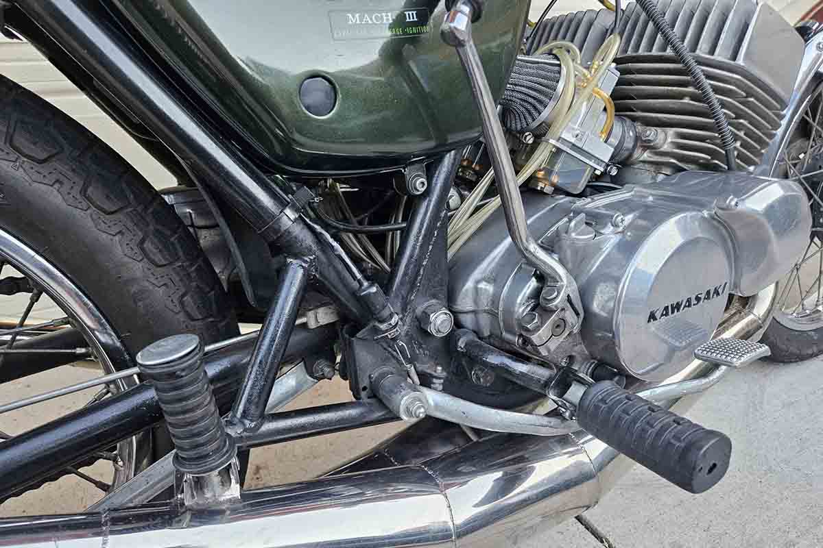 米国オークションに出品され落札された1974年式カワサキ「H1マッハIII」
