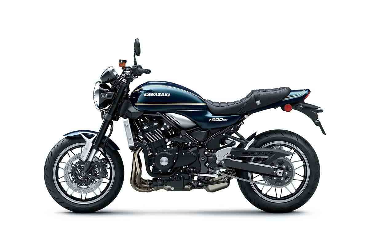 カワサキ「Z900RS」2027年モデルに設定された新色、キャンディトーングリーニッシュブルー