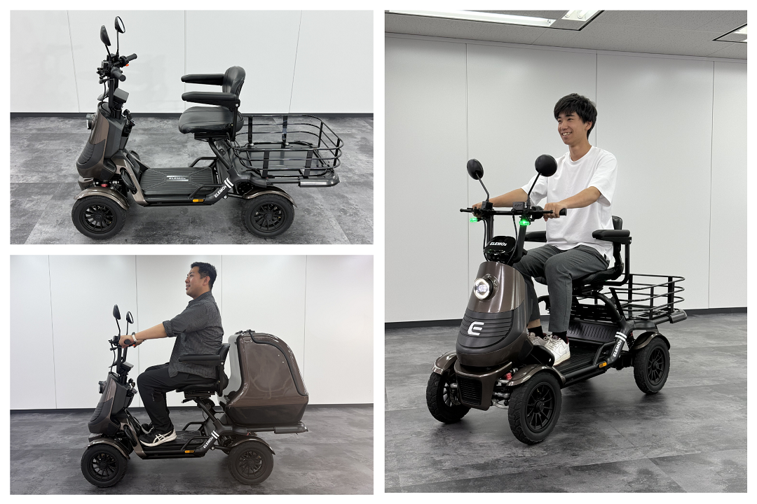 エレモーズの特定小型四輪「エレグラン」の最上位モデル「プレミアム」