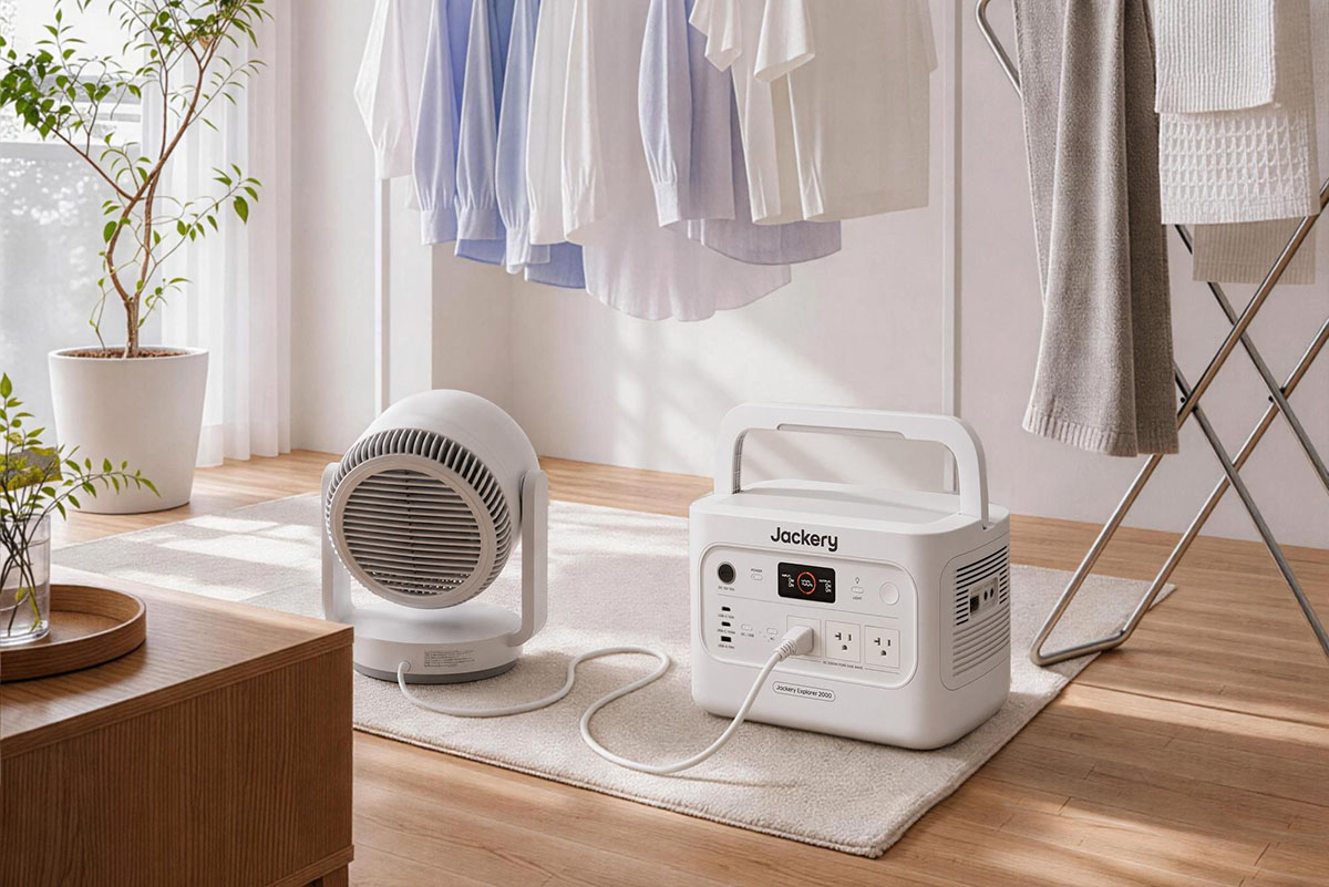 家じゅう好きな場所で、好きなスタイルで家電が使えるのは想像以上に便利。毎日の生活の一部として使いこなすことで、不測の災害にも備えられる