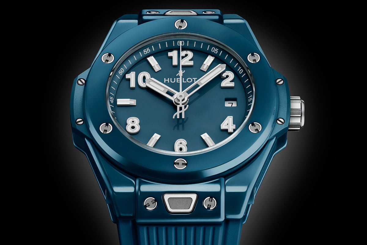 「ウブロ　ビッグ・バン ペトロール ブルー セラミック 33mm」（品番：485.ES.5171.RX、200万2000円 消費税込）