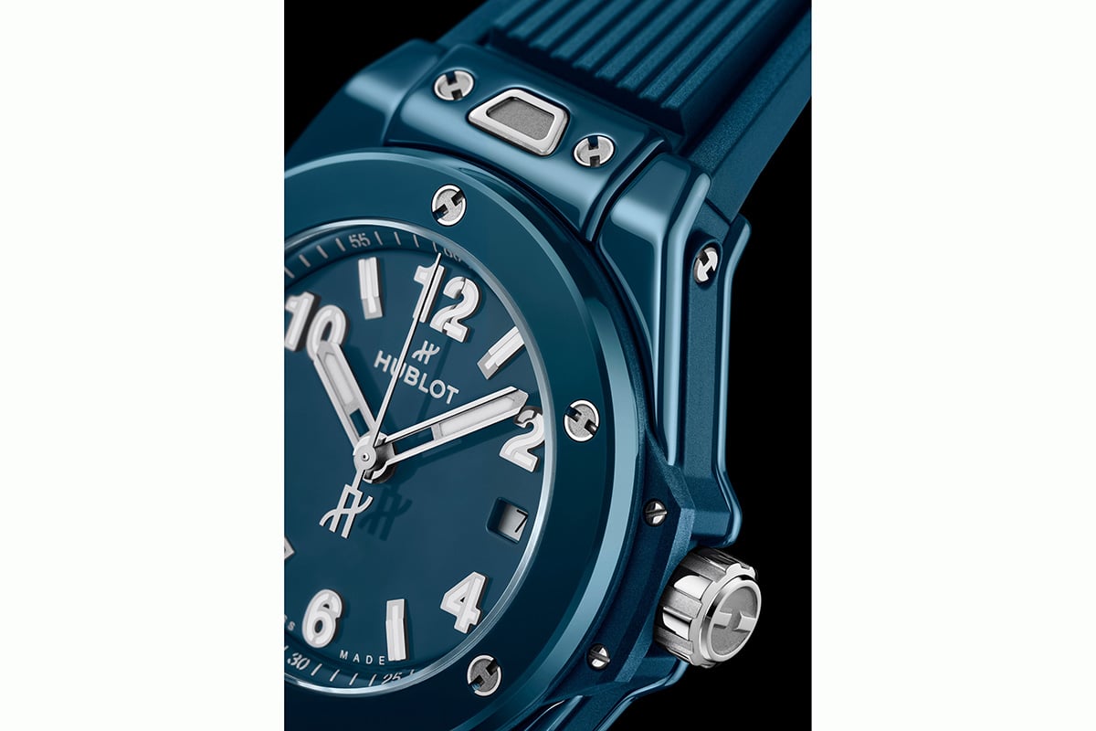 「ウブロ　ビッグ・バン ペトロール ブルー セラミック 33mm」（品番：485.ES.5171.RX、200万2000円 消費税込）